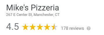 Mike Pizzeria Google Rankings
