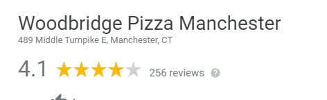 Woodbridge Pizza Google Reviews