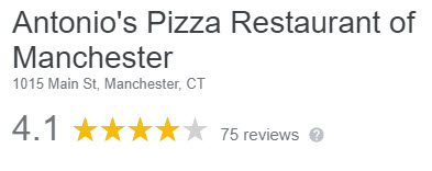 Antonio's Pizza Restaurant of Manchester